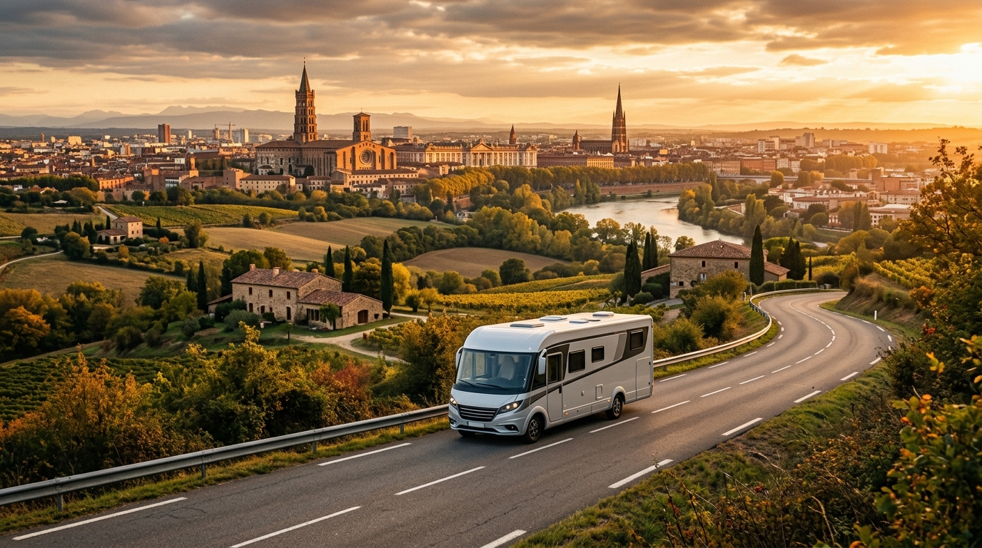 Pronájem obytných vozů Toulouse - kompletní průvodce 2026